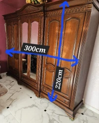 Chambre à coucher hêtre 