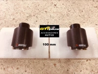 Sorties échapement Akrapovic Ronde 100mm en Carbone