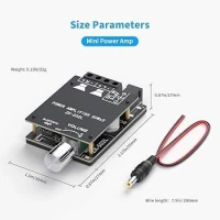 amplificateur AUDIO MINI 2X100W ZK-1002L arduino