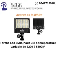 Torche pour caméra LED  SMD Akurat A1 V-White