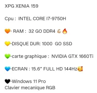 Pc gaming xpg xenia 15