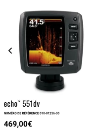 Sondeur GARMIN écho 551dv 