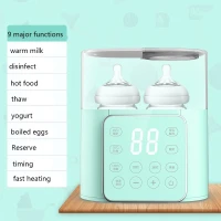 Chauffe-biberons automatiques intelligents 9 en 1 désinfection des bouteilles de lait