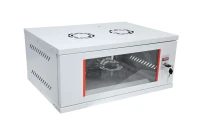 ARMOIRE DE BRASSAGE SECURITY BOX 04U 19" MURALE - VITREE - DEMONTE - 540MMX400MMX239MM - GRIS -