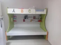 Lit superposé (Importation) pour 5 enfants (3+2) + échelle et tiroirs