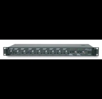 Préampli 8 entrées/2 sorties, carillon, priorités, fantôme, 19" 1U