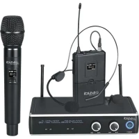 Micrphone UHF avec récepteur, serre tète & boitier ceinture
