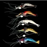 leurre souple en forme de crevettes