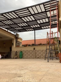 Pergola métal en polycarbon 