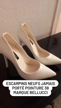 Escarpin blanc  pointure 40
