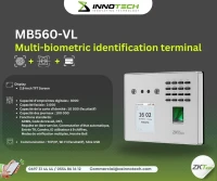 POINTEUSE FACIALE ZKTECO MB-560-VL (K40/K50/50PRO/MB160/MB360/MB560/HORUS TL1)
