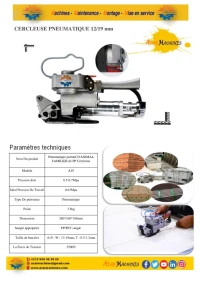 cercleuse pneumatique / cercleuse semi-automatique 