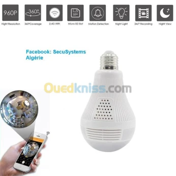 Caméra Ampoule WIFI 360° 3D originale