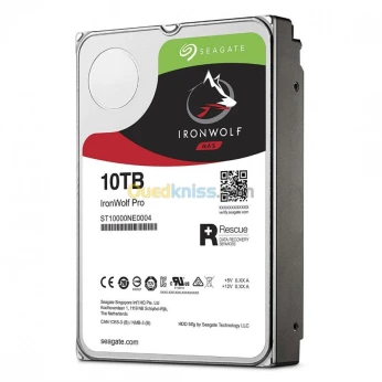 Disque Seagate IronWolf NAS - 10Tb - 3.5" SATA - Red -