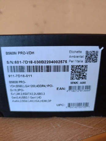 Carte mére MSI B560M PRO-VDH