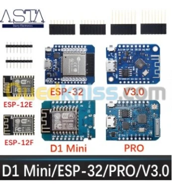CARTE Wifi Wemos D1 Mini ESP8266 ESP32 ARDUINO