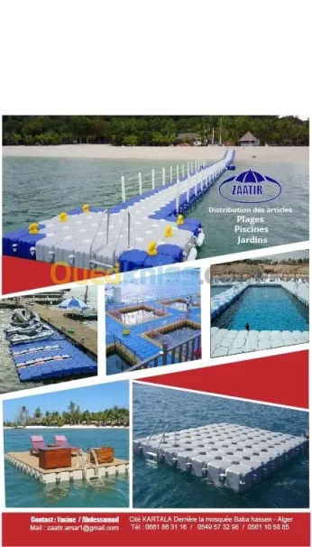 Quai flottant en polyéthylène