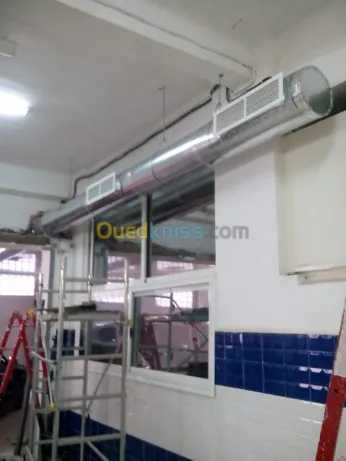 installation vmc et hotte industrielle