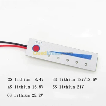 indicateur niveau batterie 2S 3S 4S 5S ARDUINO