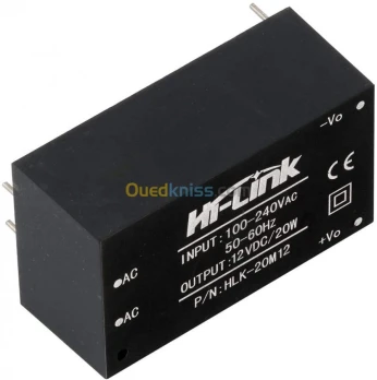 RÉGULATEUR AC-DC 220V (12V 5V) 20 W arduino