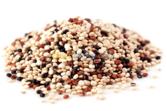Quinoa : blond et tricolore (grain et farine complète) --- كينوا : بذور و فرينة