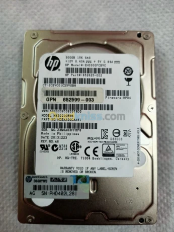 disque dur serveur HP SAS 2.5 300G