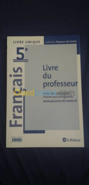 Livres scolaires prog français 5e