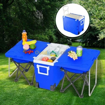 Glacière Table de camping avec chaise