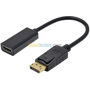Adaptateur Convertisseur DisplayPort DP mâle vers HDMI femelle 1080P