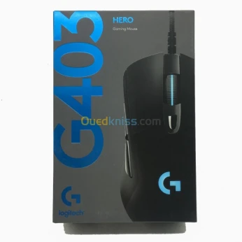 LOGITECH G403 Souris Gamer Filaire 25 600 DPI RVB Poids Ajustables 6 Boutons Mémoire Intégrée