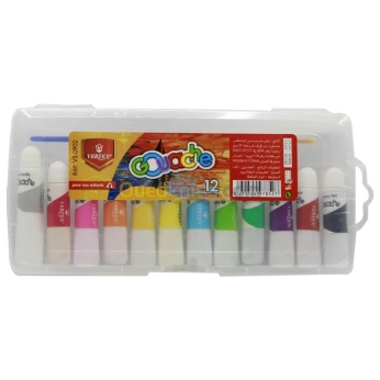 Jeu de 12tubes Peinture gouache VERTEX