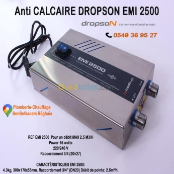 Filtres Anti calcaire Dropson EMI 2500