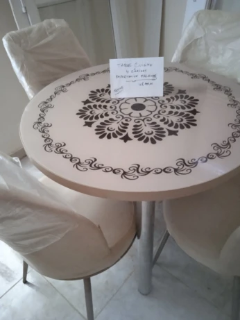Table cuisine haut massif