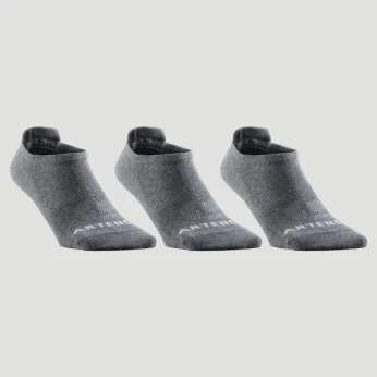 ARTENGO CHAUSSETTES DE SPORT BASSES ARTENGO RS 160 GRIS LOT DE 3