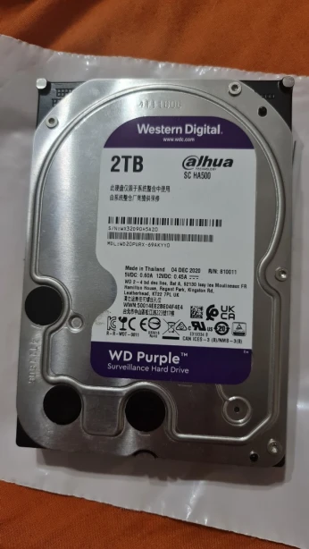 Western digital 2Tb purple dahua