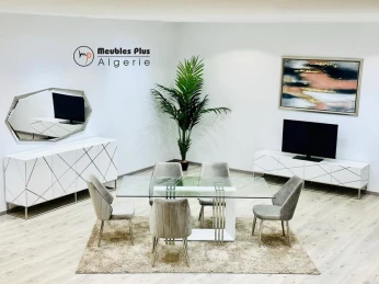 Salle à manger blanc avec silver