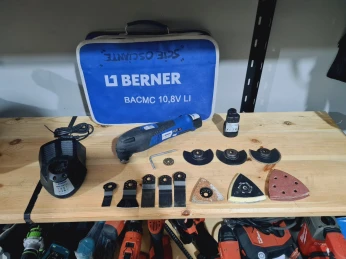 Scie oscillant / multifonction avec accessoires BERNER 10.8V