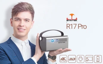Data show byintek R17 4k smart android 9.0 avec batterie 5,200 mHA