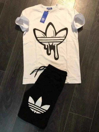 ADIDAS Ensemble adid blanc le bas noir