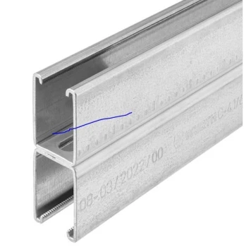 Rail de supportage double 41*41*2.5