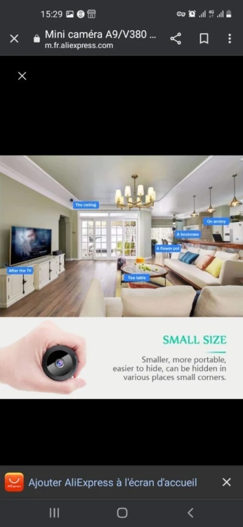 Camèra de surveillances sans fil mini الأكثر طلبا وتميزا