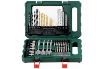 Kit d'accessoires de forage et d'embouts Metabo, 86 pièces