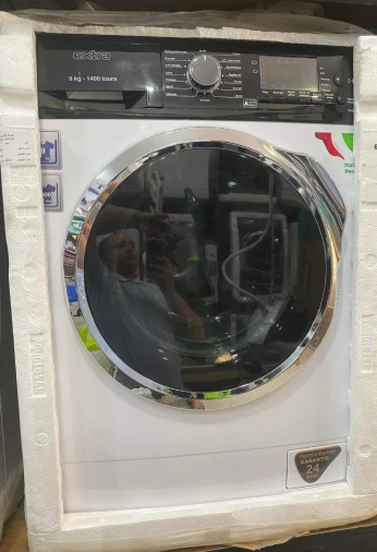 Machine a laver EXTRA 9kg blanc noir