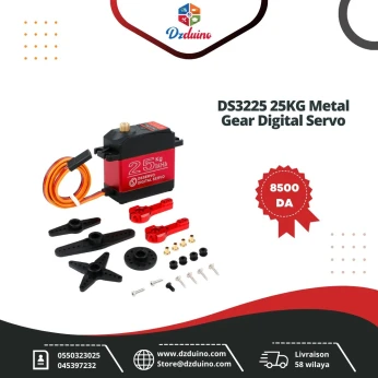 Servo numérique DS3225, 25KG, engrenage métallique