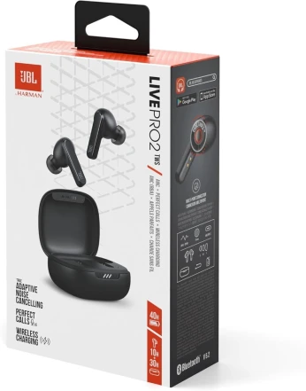 Écouteurs JBL Live Pro 2 TWS - Réduction de Bruit - Résistance IPX5 - Son signature JBL - sans fil