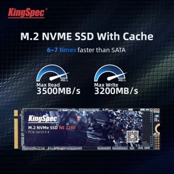 ssd nvme m.2 kingspec 1024gb 1tb vitesse 3550 mb/s laptop et pc