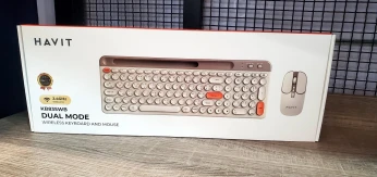 COMBO CLAVIER SOURIS HAVIT KB835W 2.4GHZ + BLUETOOTH + RECHARCHABLE