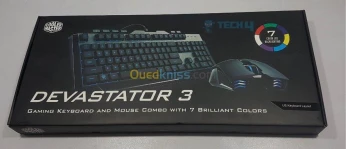COOLER MASTER DEVASTATOR 3 PLUS GAMING KEYBOARD & MOUSE COMBO, 7 COLOR MODE LED