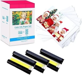 CANON Selphy KP-108IN Kit Encre Et Papier - 108 Tirages - Originale -