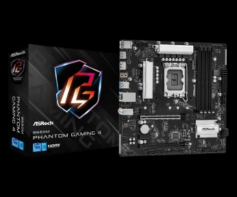 Carte Mère ASRock B660M Phantom Gaming 4 Micro ATX Socket 1700 Intel B660 Express - 4x DDR4